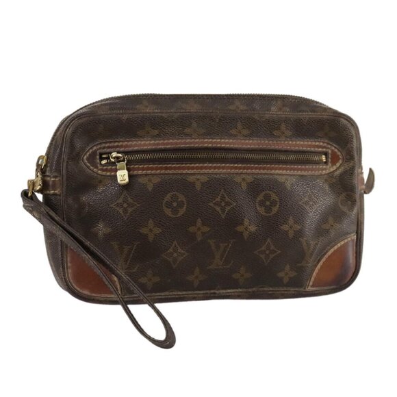 LOUIS VUITTON Monogram Marly Dragonne GM Clutch Bag - Picture 1 of 16